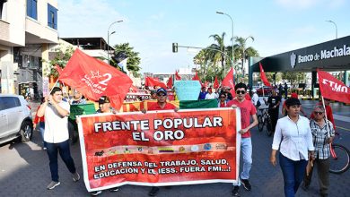 Photo of Organizaciones de El Oro marcharon en contra políticas del Gobierno
