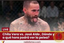 Photo of Chito Vera vs. José Aldo: ¿Dónde y a qué hora se podrá ver la pelea?