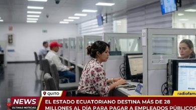Photo of El Estado ecuatoriano destina más de 28 millones al día para pagar a empleados públicos