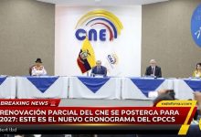 Photo of Renovación parcial del CNE se posterga para 2027: este es el nuevo cronograma del Cpccs